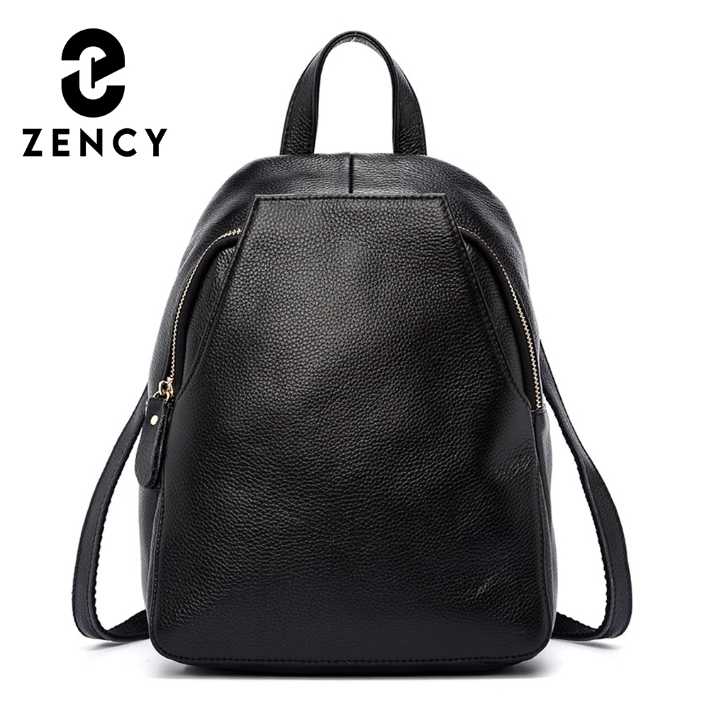 Women Bags In Sale - Zency チャーム女性バックパック 100% 本革盗難防止ボタンエレガントな女性旅行バッグ通学女の子のためのホリデーナップザック