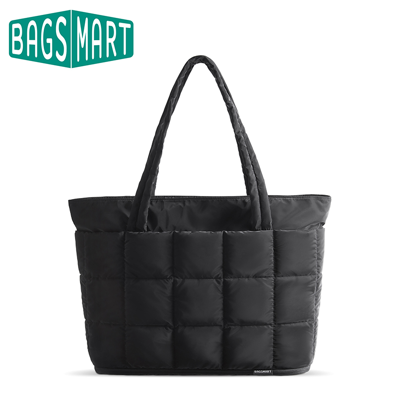 Women Bags Work - BAGSMART トラベルトートバッグ レディース 拡張可能なジッパーキャリーオンバッグ 防水キルティングウィークエンダーバッグ ナースワーク用