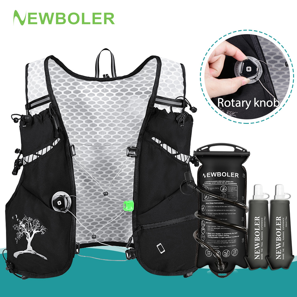 Women Bags Polene - NEWBOLER 8L アウトドアトレイルランニングバックパック超軽量女性男性ランニングレース水分補給ベストマラソンバイクバッグマラソンハイキング用