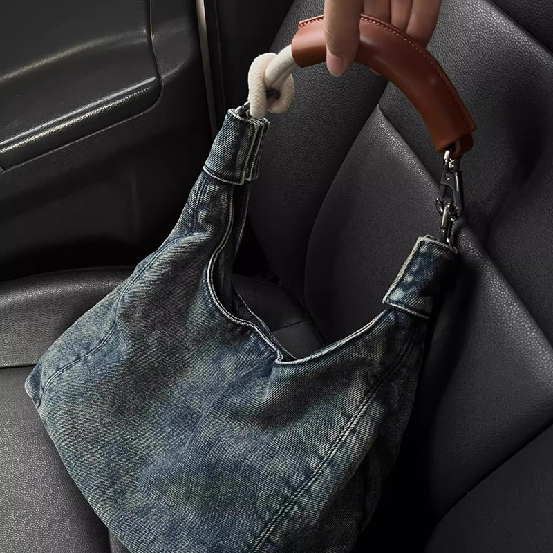 Women Bags In Sale - 2026年ホットセール レディースデイリー多用途ショルダーバッグ ガールズ新作ニッチデザイン トートバッグ 女性ストリートトレンドデニムハンドバッグ