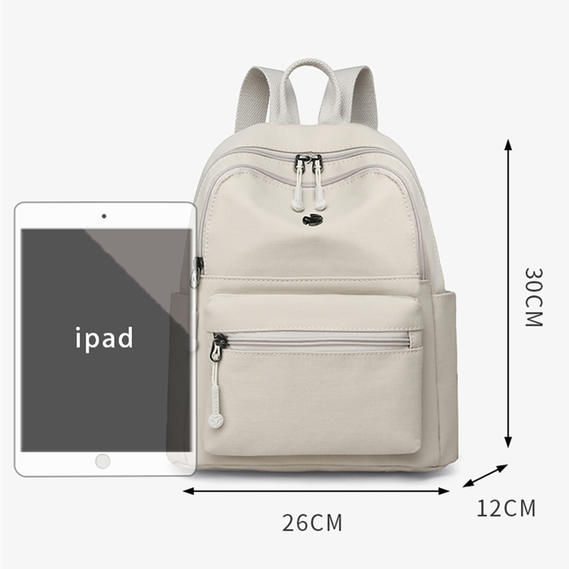 カジュアルマルチポケットバックパック女性用防水ナイロンデイパ - Women Bags Polene のレビューと価格