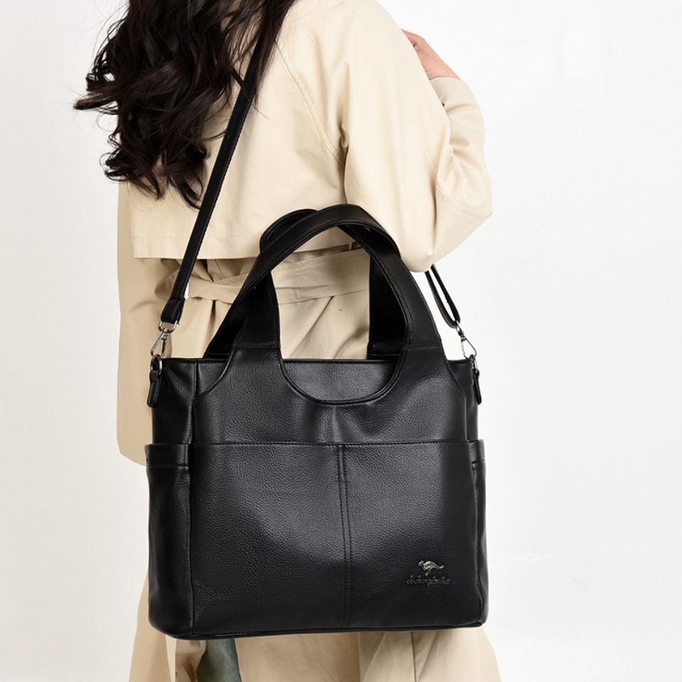 ソフトレザートートバッグ 3つのメインコンパートメント デュ - Women Bags Polene のレビューと価格