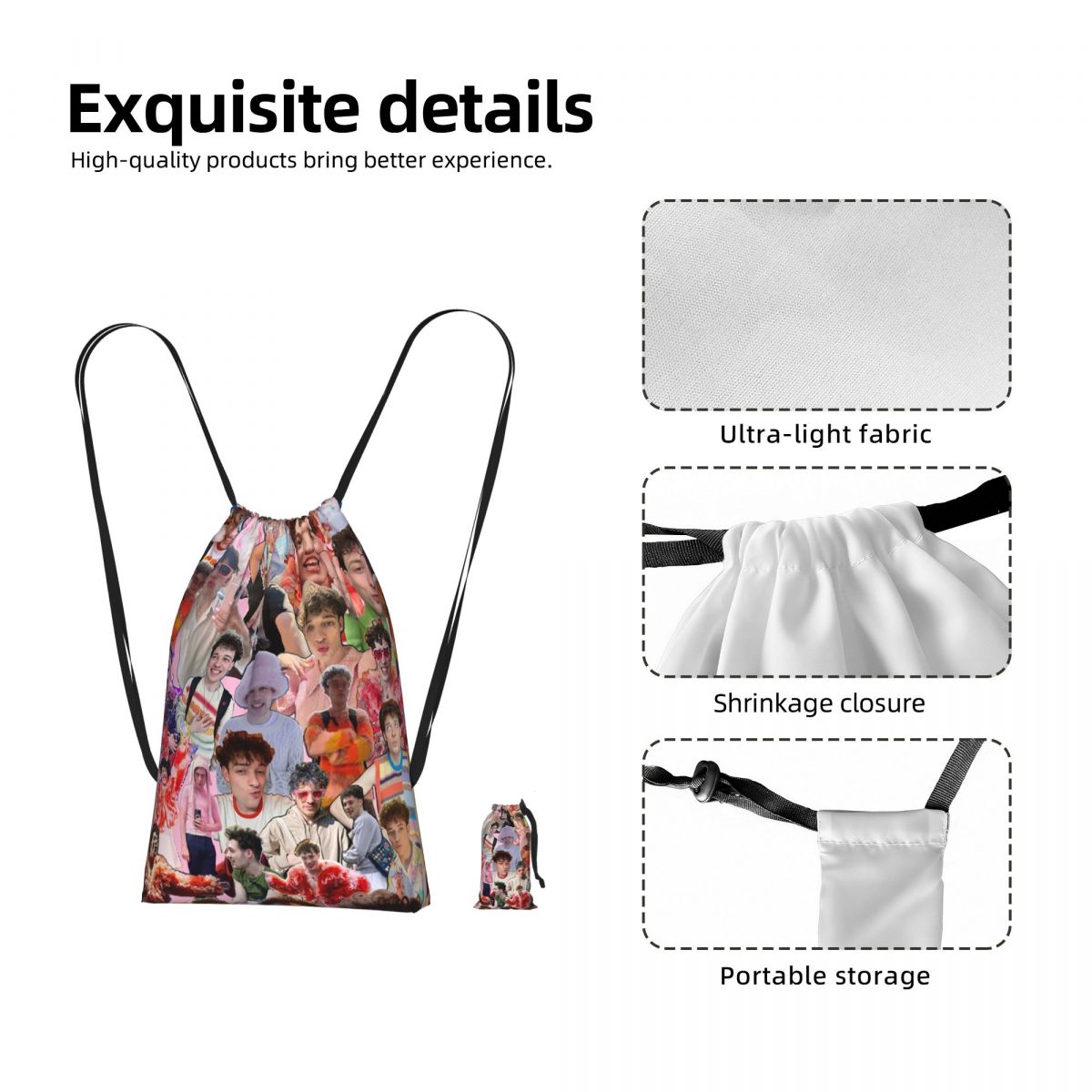 Nemo Eurovisions スイス優勝者巾着バックパッ - Women Bags Winners のレビューと価格