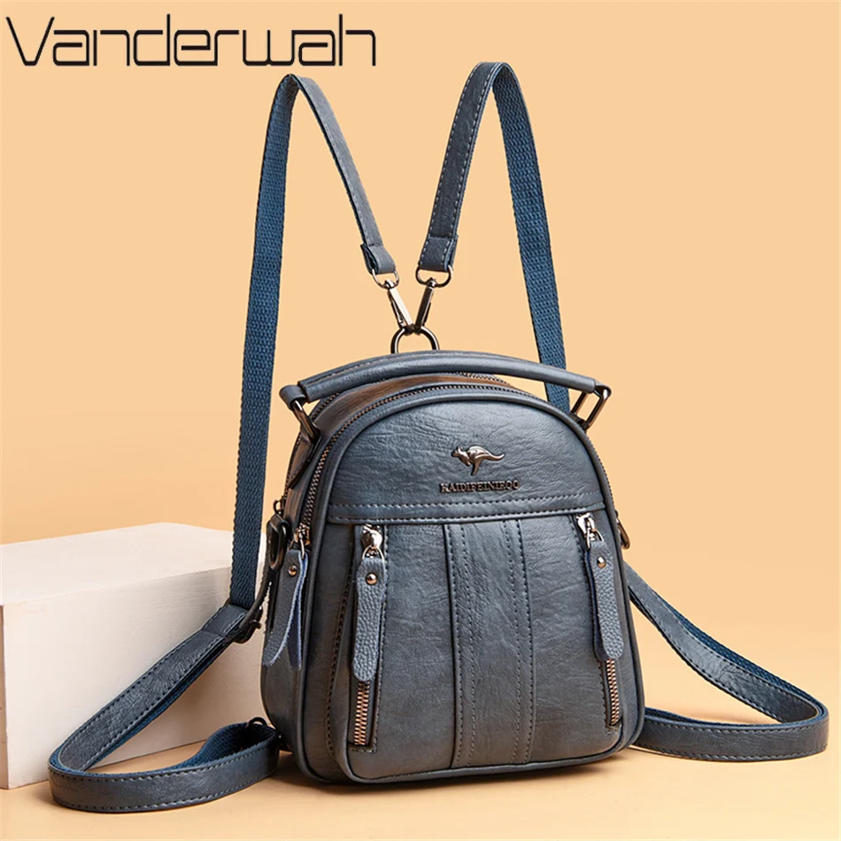 女性用4 in 1レザーバックパック,多機能ショルダーバッグ - Women Bags In Sale のレビューと価格