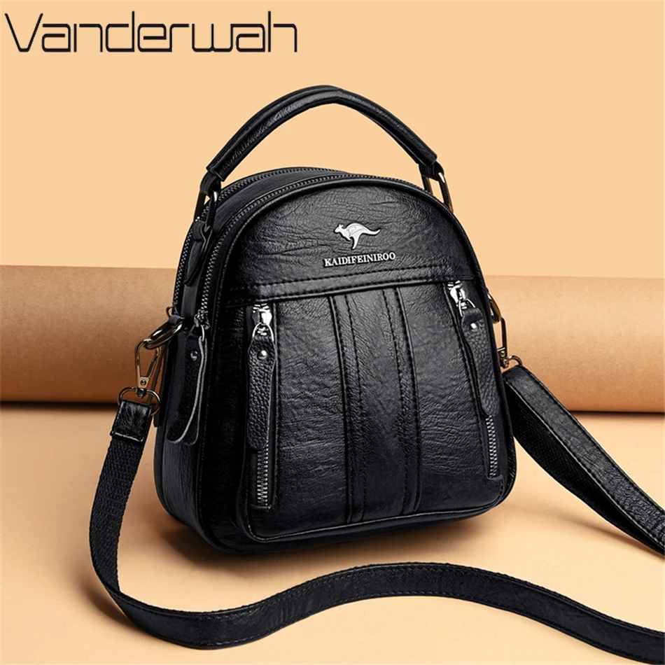 女性用4 in 1レザーバックパック,多機能ショルダーバッグ - Women Bags In Sale のレビューと価格