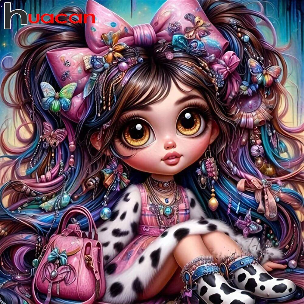 HUACAN-家の装飾のためのダイヤモンド絵画,動物,犬,モ - Women Bags Europe のレビューと価格