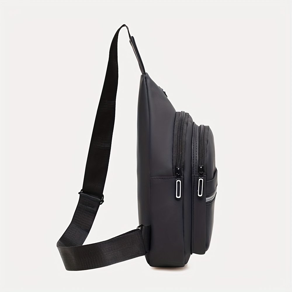 メンズ大容量ソフトPUレザーチェストバッグ、調節可能なショル - Doctor Bag Leather のレビューと価格