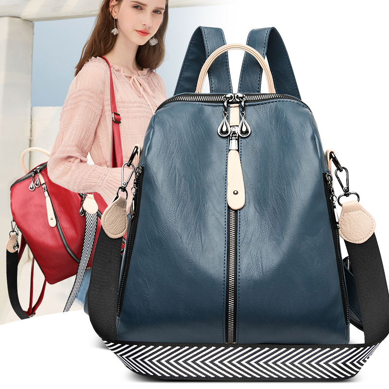 女性用ソフトレザーバックパック,高品質の白いランドセル,女の - Women Bags In Sale のレビューと価格