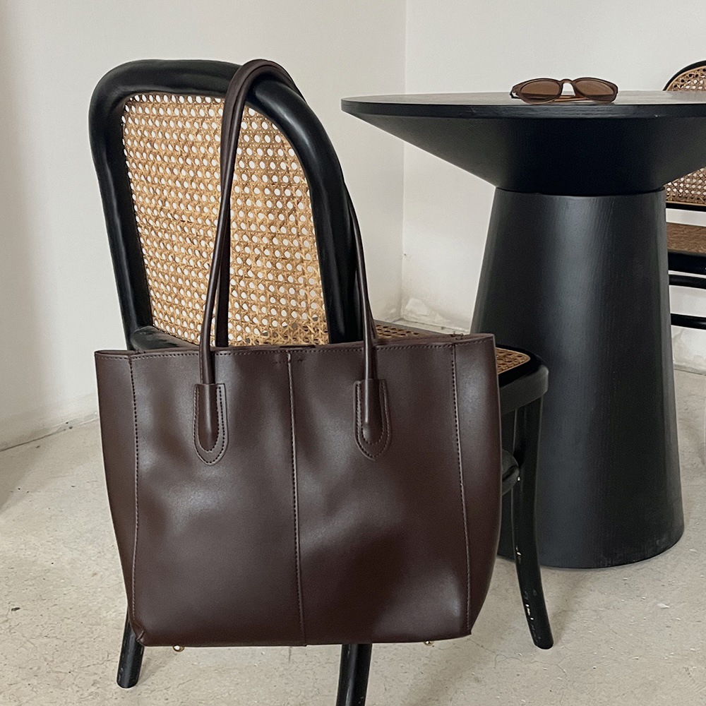 女性のための革のトートバッグ,良質,シンプル,大容量,正方形 - Women Bags In Sale のレビューと価格