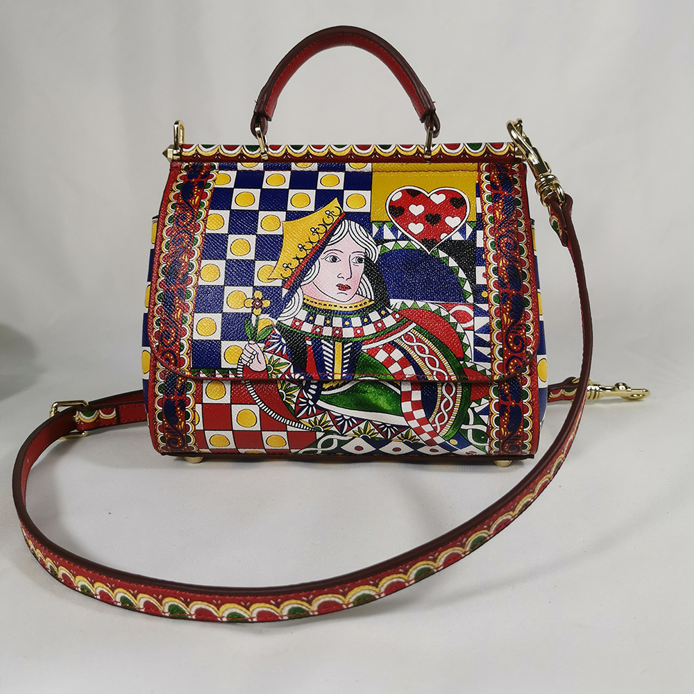 女性用の花が付いた革製ハンドバッグ,レモンと白の花が付いたデ - Doctor Bag Leather のレビューと価格