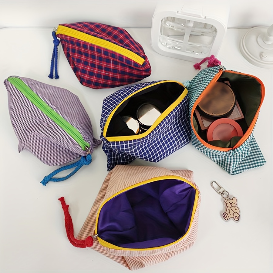ホットセール レディース チェック柄 化粧ポーチ 大容量 コ - Women Bags In Sale のレビューと価格