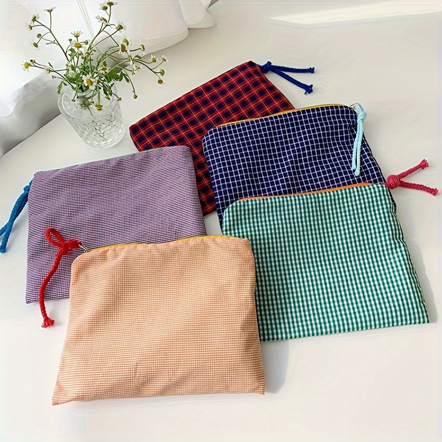 ホットセール レディース チェック柄 化粧ポーチ 大容量 コ - Women Bags In Sale のレビューと価格