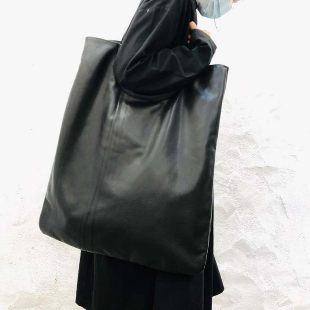 トートカジュアル大型レザーバッグソフト本革レディース通勤ショ - Doctor Bag Leather のレビューと価格