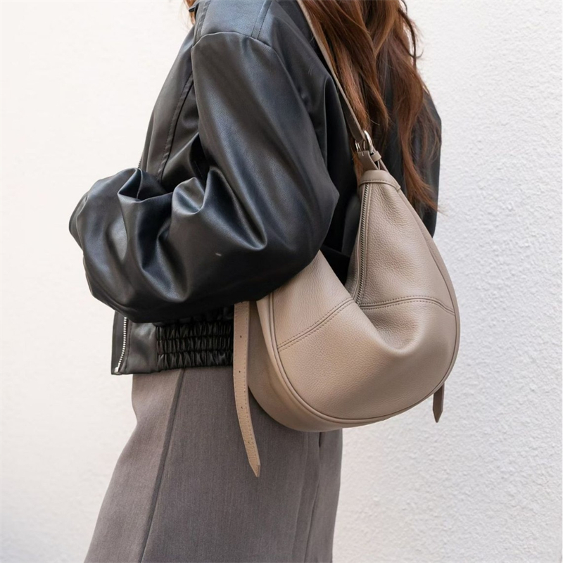 BURMINSA 本革 クレセント ホーボー ショルダーバッ - Women Bags Work のレビューと価格