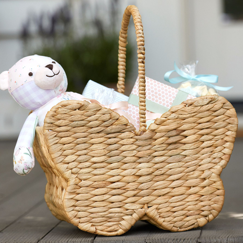 手編みひょうたん型収納バスケット、かわいい車用おもちゃオーガ - Basket Bag Wicker のレビューと価格