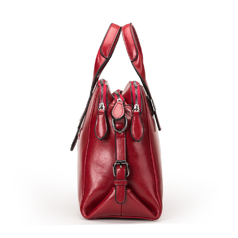 女性本革バッグ女性のメッセンジャーバッグ本物の天然皮革レディ - Doctor Bag Leather のレビューと価格