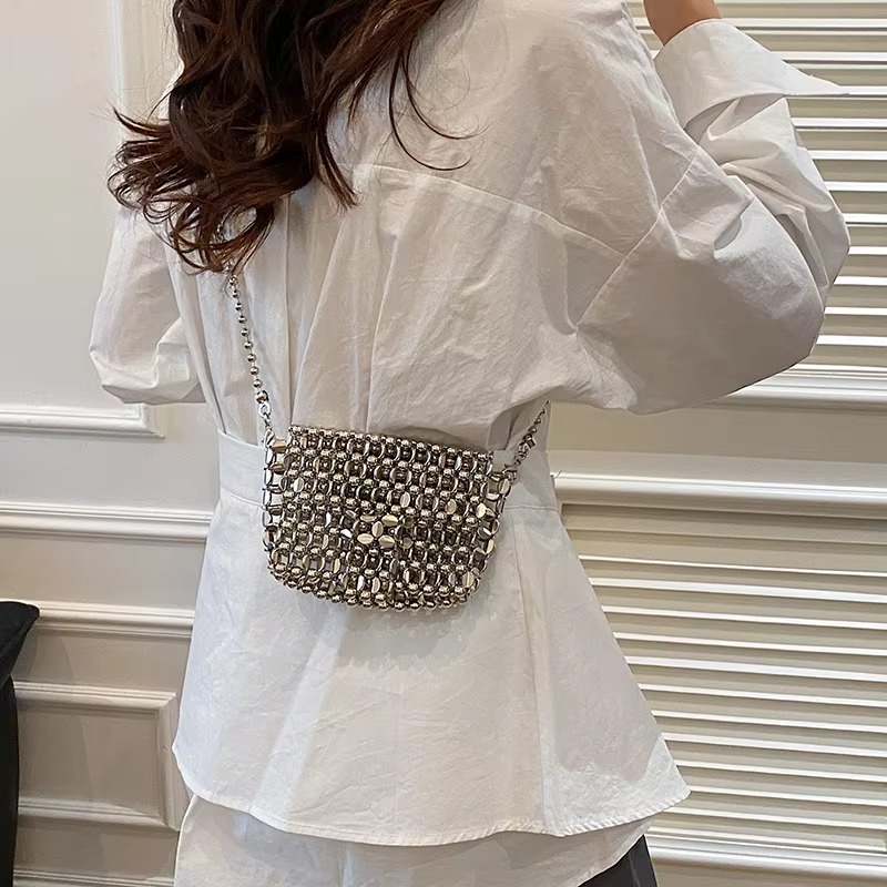 PU 高級感 ソリッドカラー イブニングバッグ 透かし彫り  - Women Bags In Sale のレビューと価格