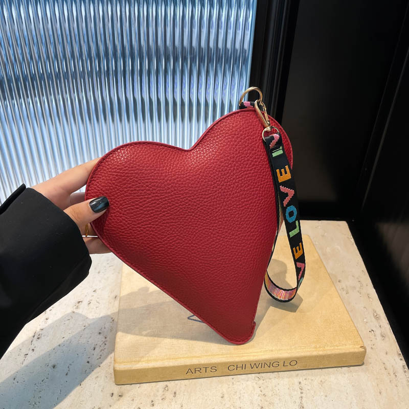 かわいいハート型小銭入れ韓国ファッションピュアカラー PU  - Women Bags Max のレビューと価格